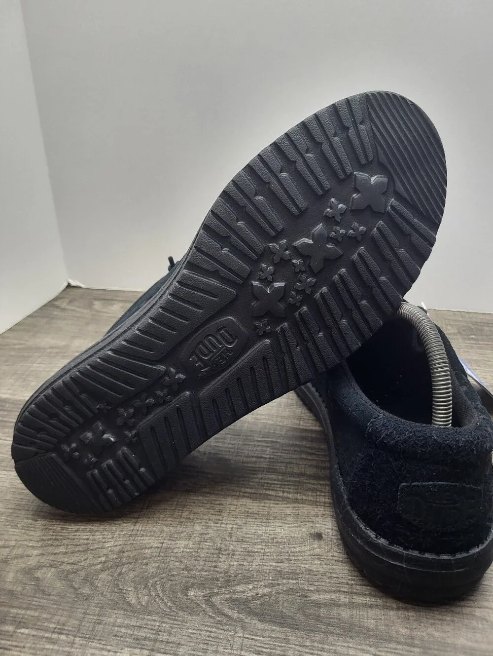 Hey Dude X Jelly Roll Wally Black Suede Shoes Men’s Size 11 Limited Edition New